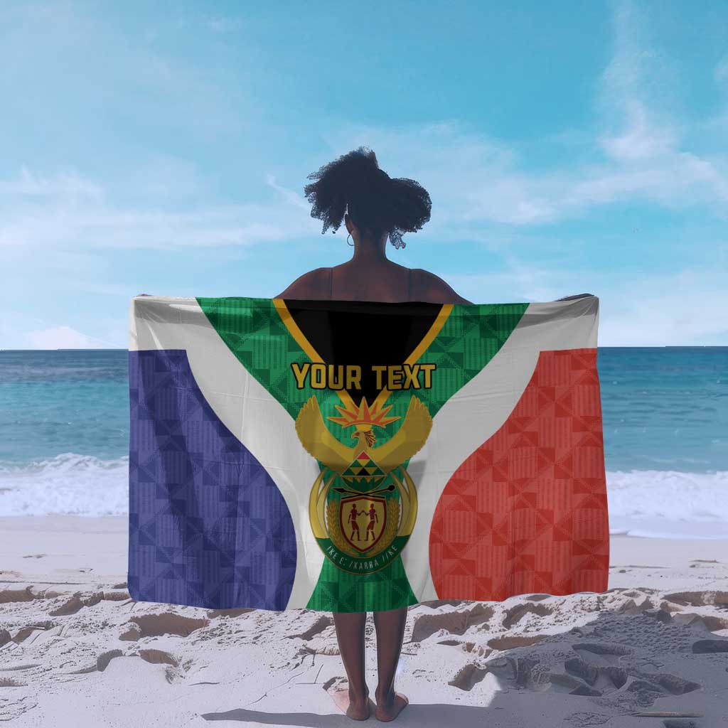 Personalised South Africa Sarong Coat Of Arms Flag Style