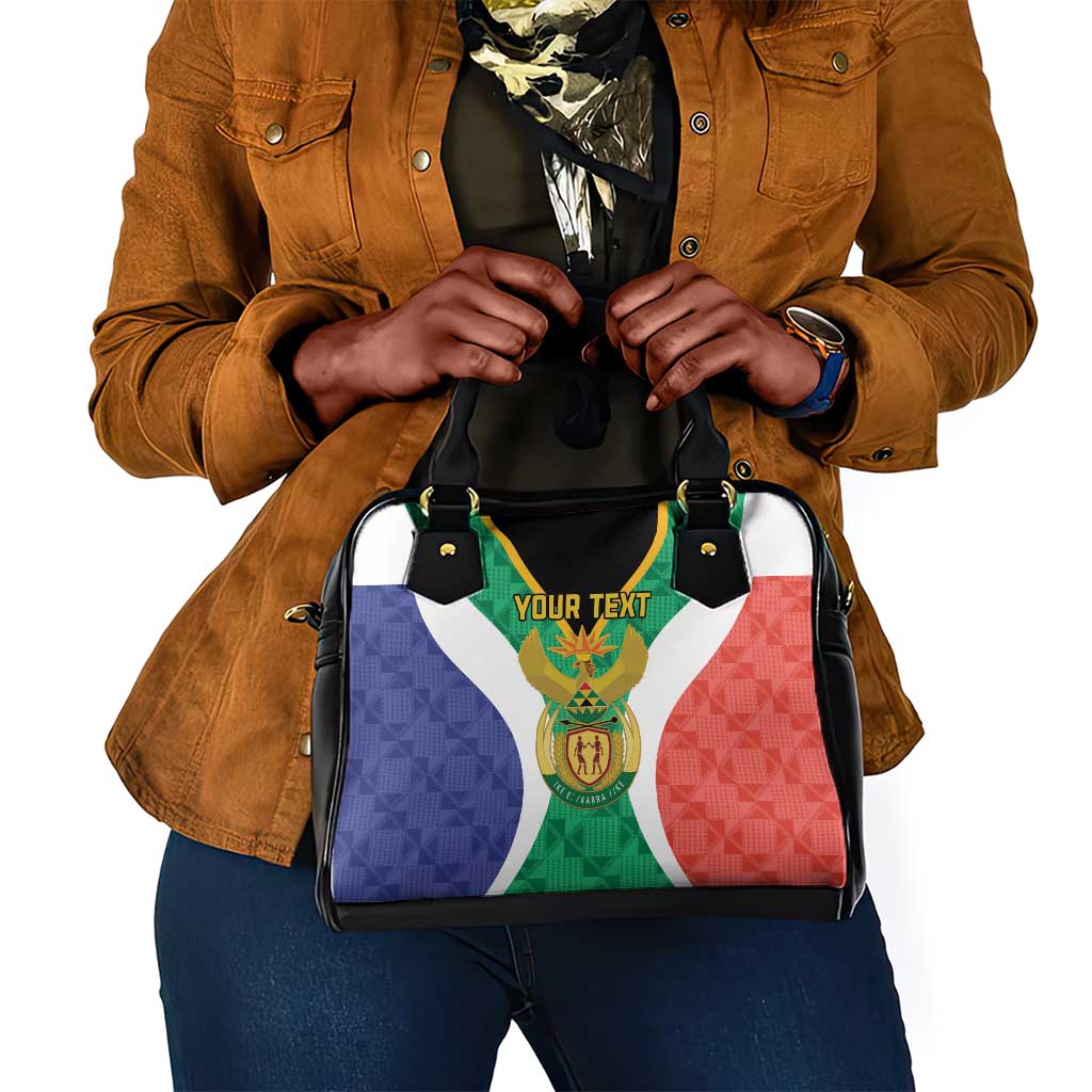 Personalised South Africa Shoulder Handbag Coat Of Arms Flag Style