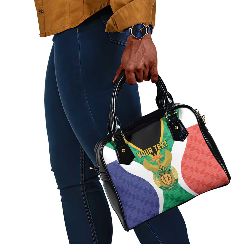 Personalised South Africa Shoulder Handbag Coat Of Arms Flag Style