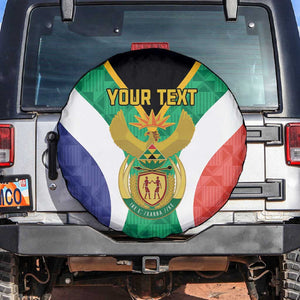 Personalised South Africa Spare Tire Cover Coat Of Arms Flag Style