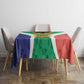 Personalised South Africa Tablecloth Coat Of Arms Flag Style