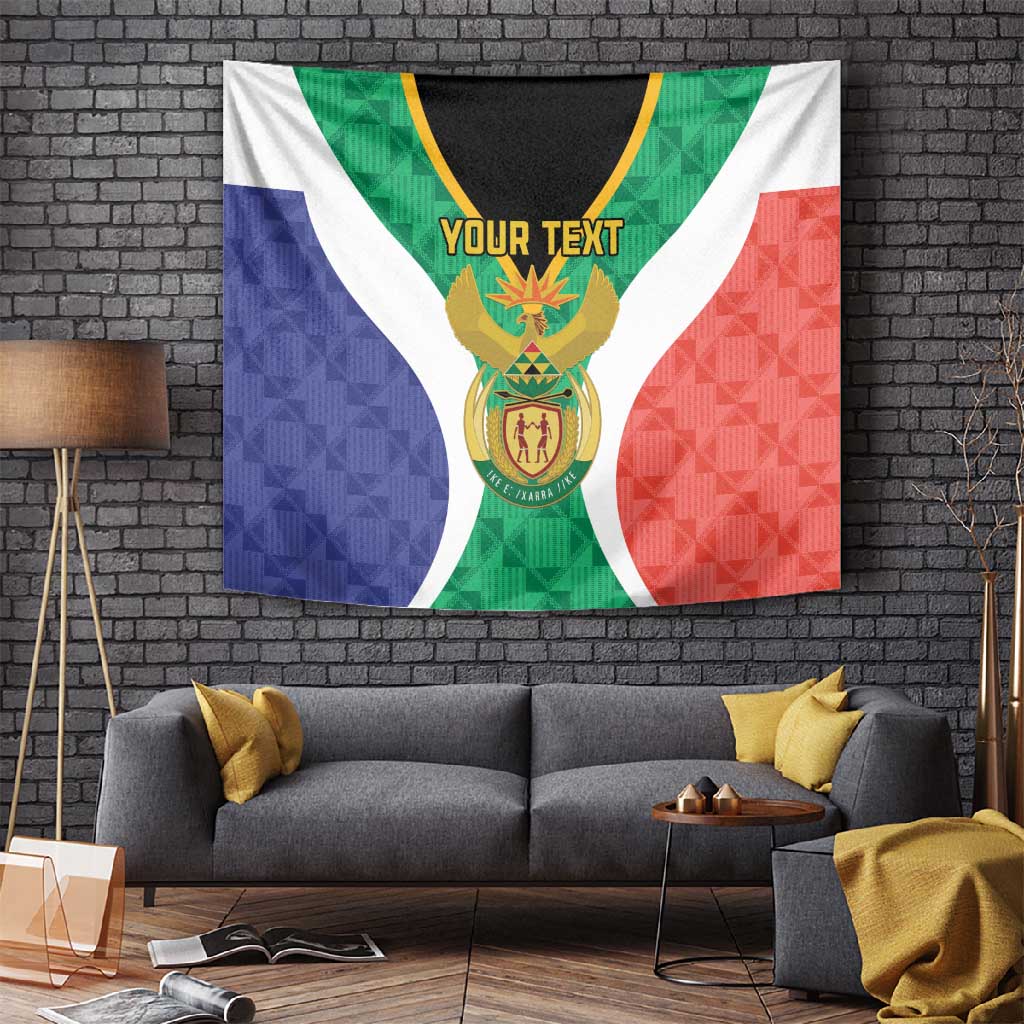 Personalised South Africa Tapestry Coat Of Arms Flag Style