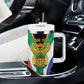 Personalised South Africa Tumbler With Handle Coat Of Arms Flag Style