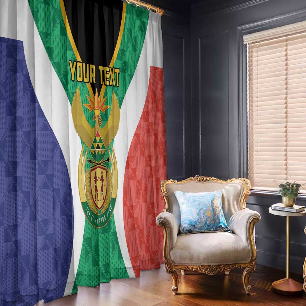 Personalised South Africa Window Curtain Coat Of Arms Flag Style
