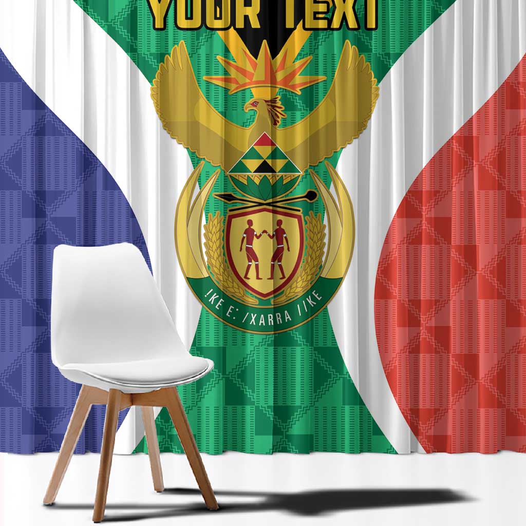 Personalised South Africa Window Curtain Coat Of Arms Flag Style