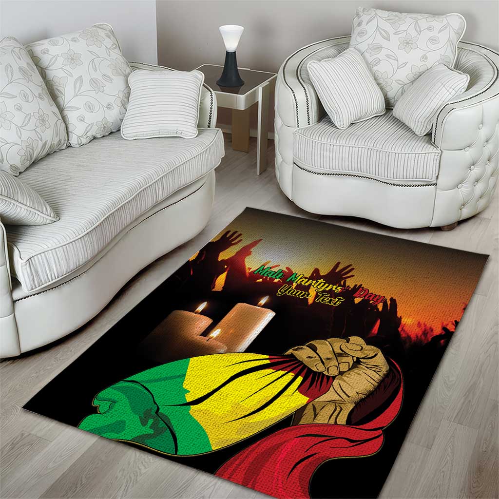 Personalised Proud Mali Martyrs Day In Memory Area Rug