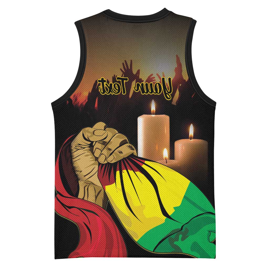 Personalised Proud Mali Martyrs Day In Memory Basketball Jersey - African Pride