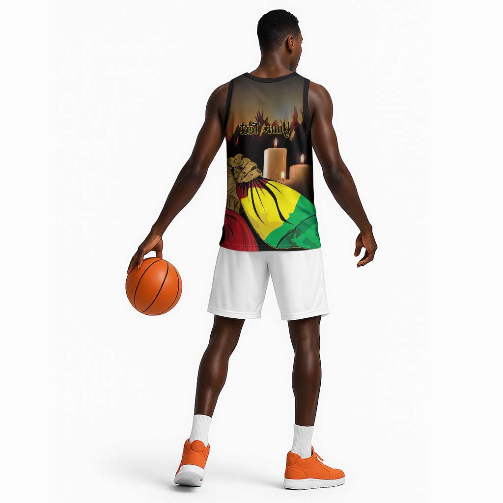 Personalised Proud Mali Martyrs Day In Memory Basketball Jersey - African Pride