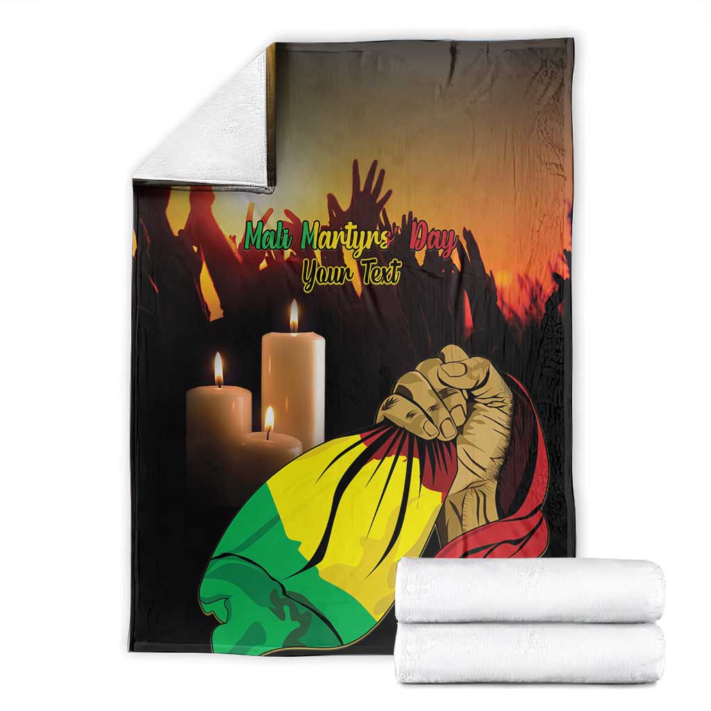 Personalised Proud Mali Martyrs Day In Memory Blanket