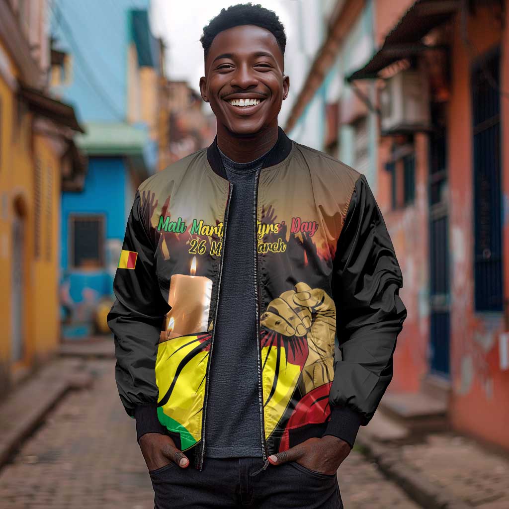 Personalised Proud Mali Martyrs Day In Memory Bomber Jacket