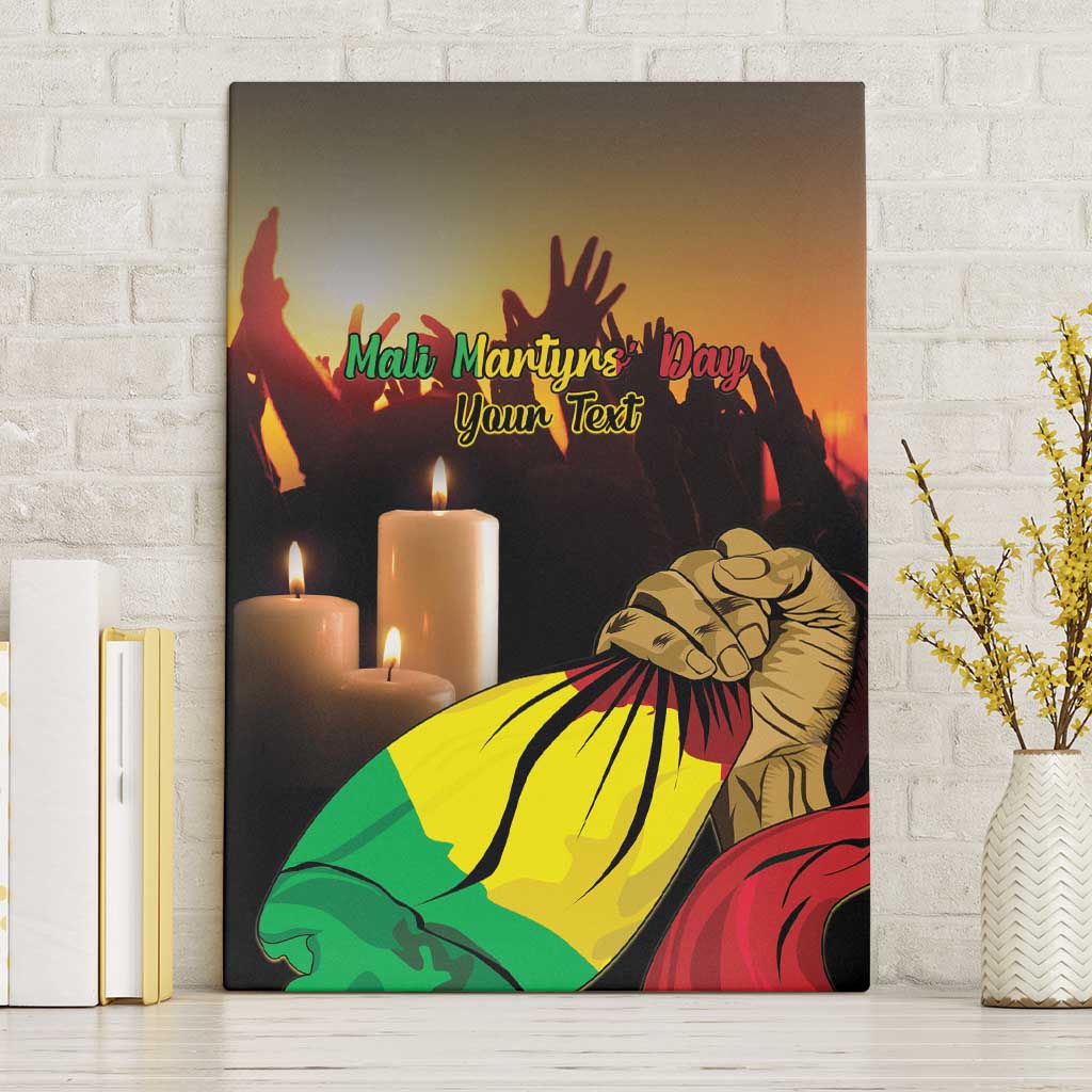 Personalised Proud Mali Martyrs Day In Memory Canvas Wall Art