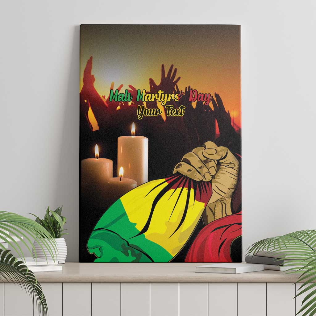Personalised Proud Mali Martyrs Day In Memory Canvas Wall Art