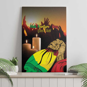 Personalised Proud Mali Martyrs Day In Memory Canvas Wall Art