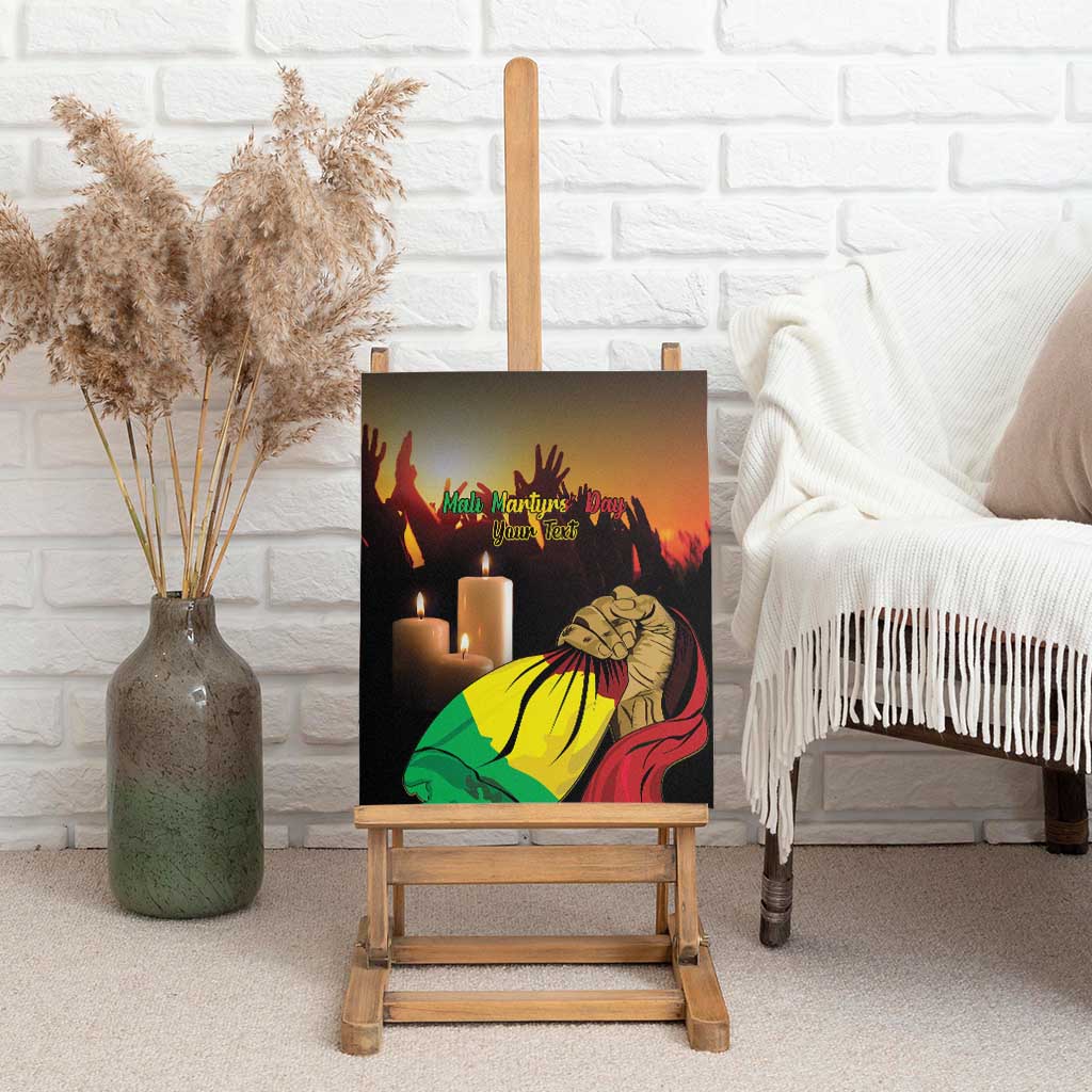 Personalised Proud Mali Martyrs Day In Memory Canvas Wall Art