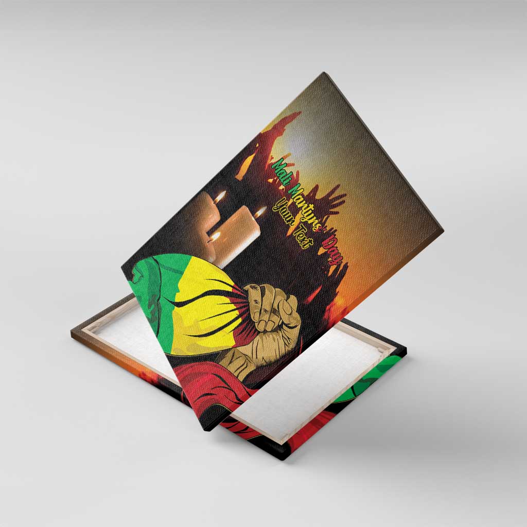 Personalised Proud Mali Martyrs Day In Memory Canvas Wall Art
