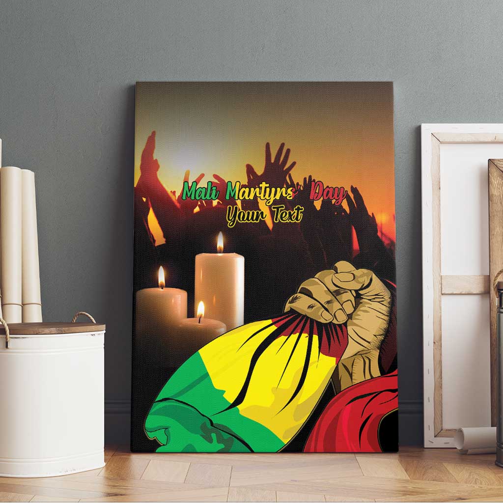 Personalised Proud Mali Martyrs Day In Memory Canvas Wall Art