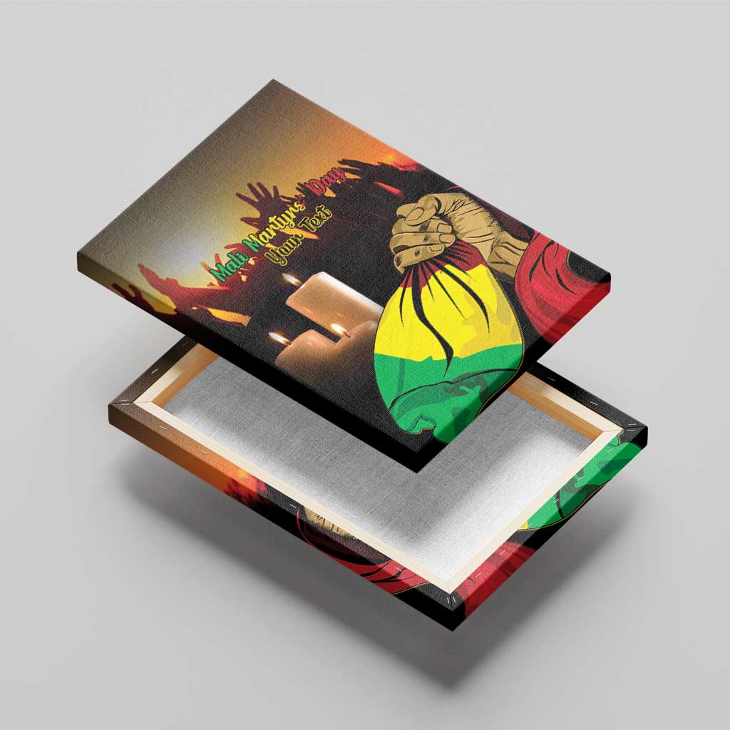Personalised Proud Mali Martyrs Day In Memory Canvas Wall Art