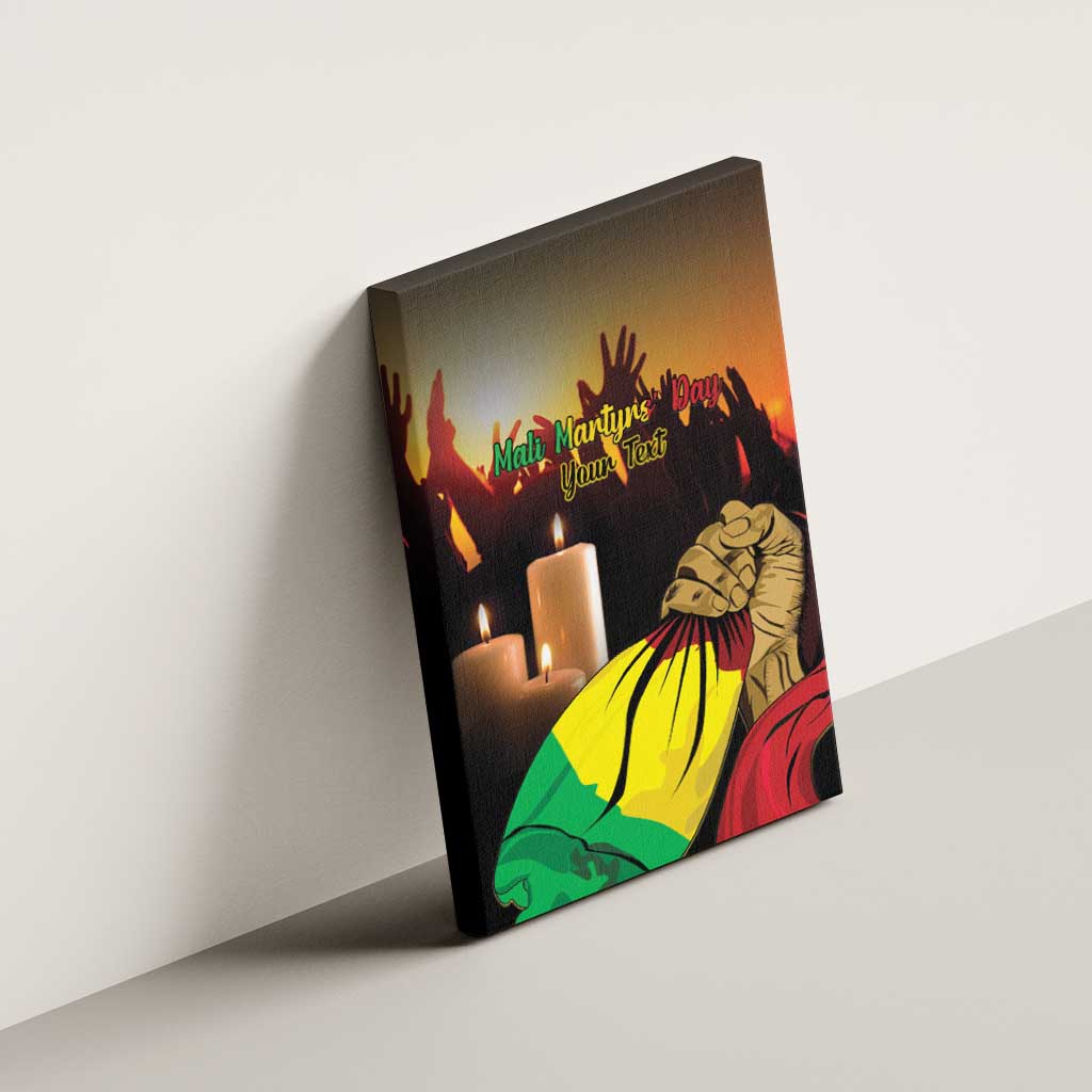 Personalised Proud Mali Martyrs Day In Memory Canvas Wall Art