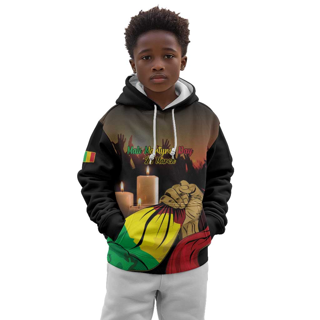 Personalised Proud Mali Martyrs Day In Memory Kid Hoodie