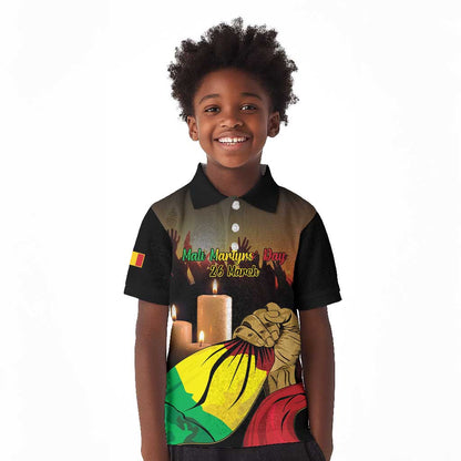 Personalised Proud Mali Martyrs Day In Memory Kid Polo Shirt