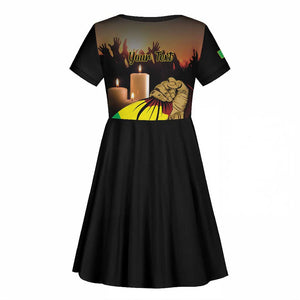 Personalised Proud Mali Martyrs Day In Memory Kid Short Sleeve Dress