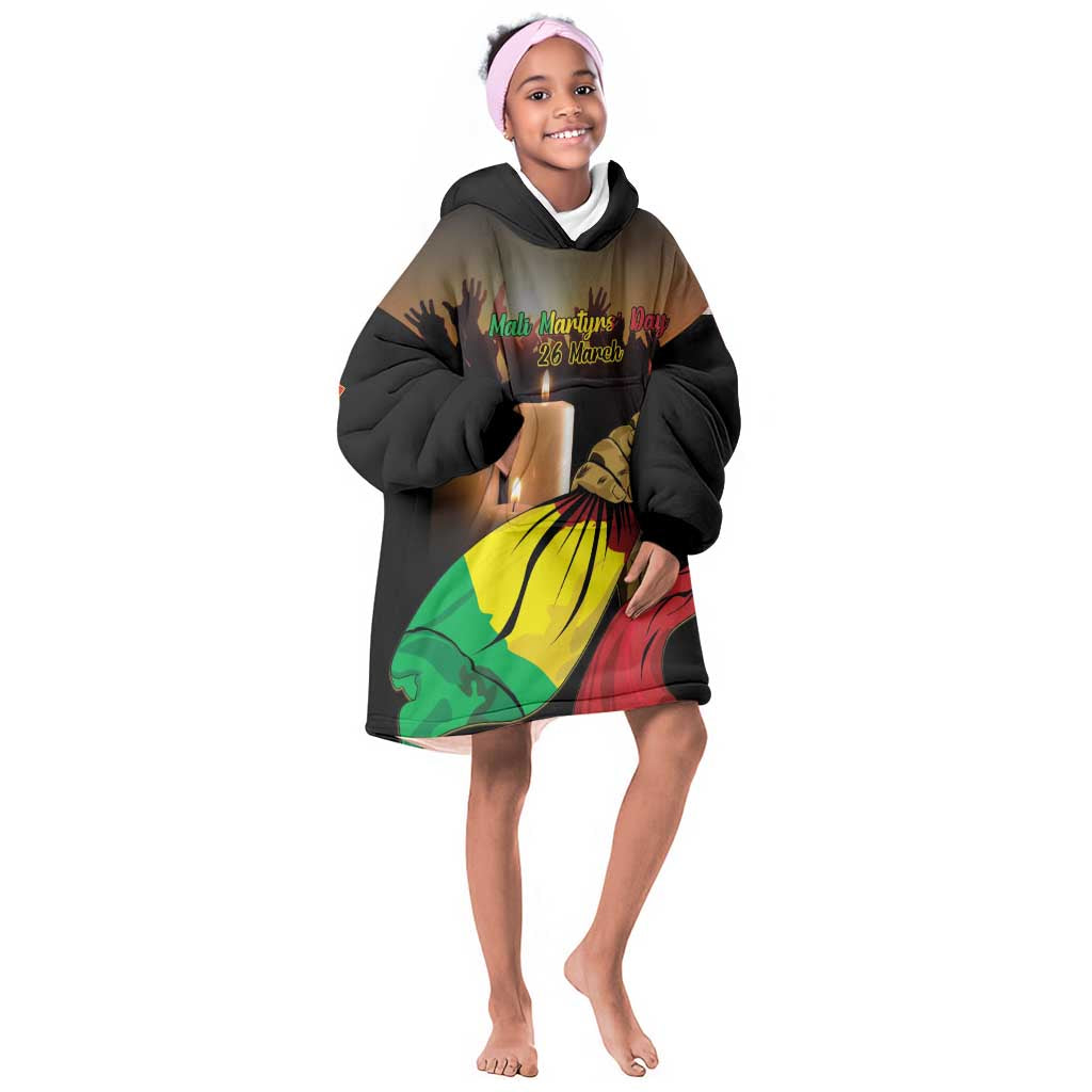 Personalised Proud Mali Martyrs Day In Memory Kid Wearable Blanket Hoodie