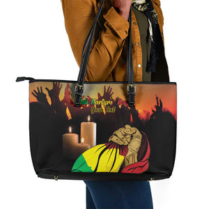 Personalised Proud Mali Martyrs Day In Memory Leather Tote Bag