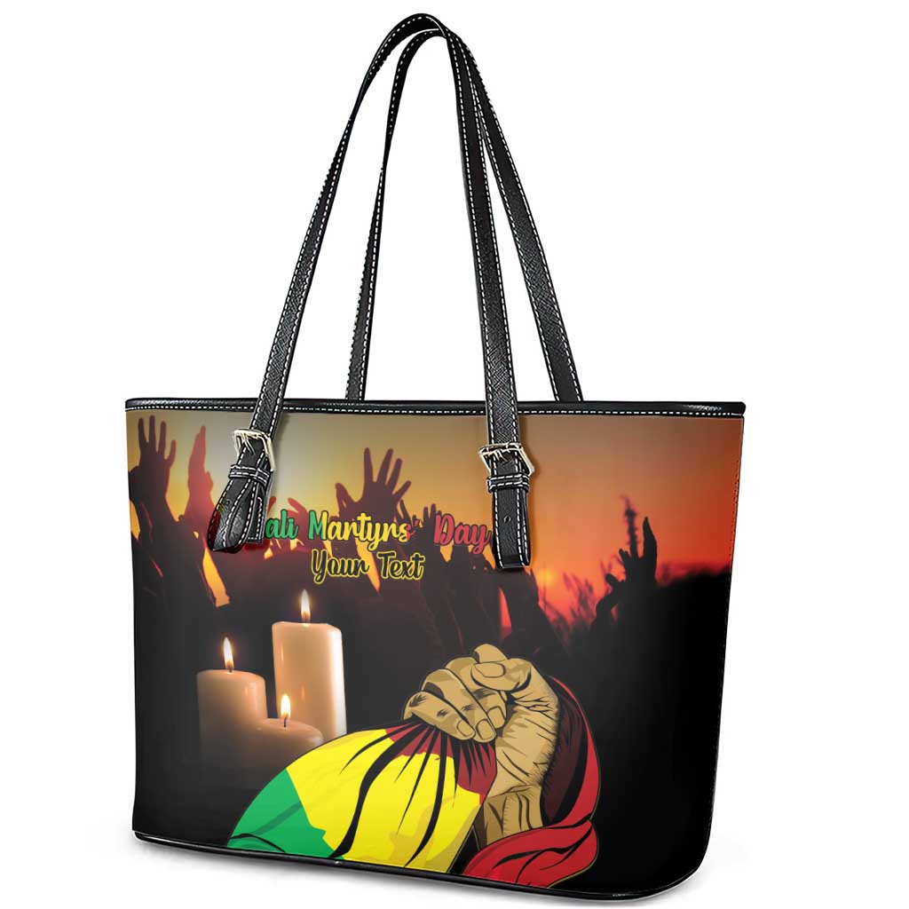 Personalised Proud Mali Martyrs Day In Memory Leather Tote Bag
