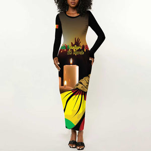 Personalised Proud Mali Martyrs Day In Memory Long Sleeve Bodycon Dress LT15