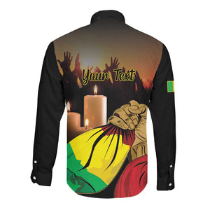 Personalised Proud Mali Martyrs Day In Memory Long Sleeve Button Shirt