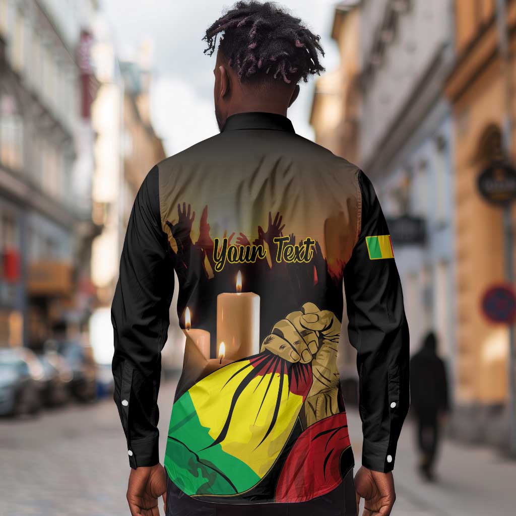 Personalised Proud Mali Martyrs Day In Memory Long Sleeve Button Shirt
