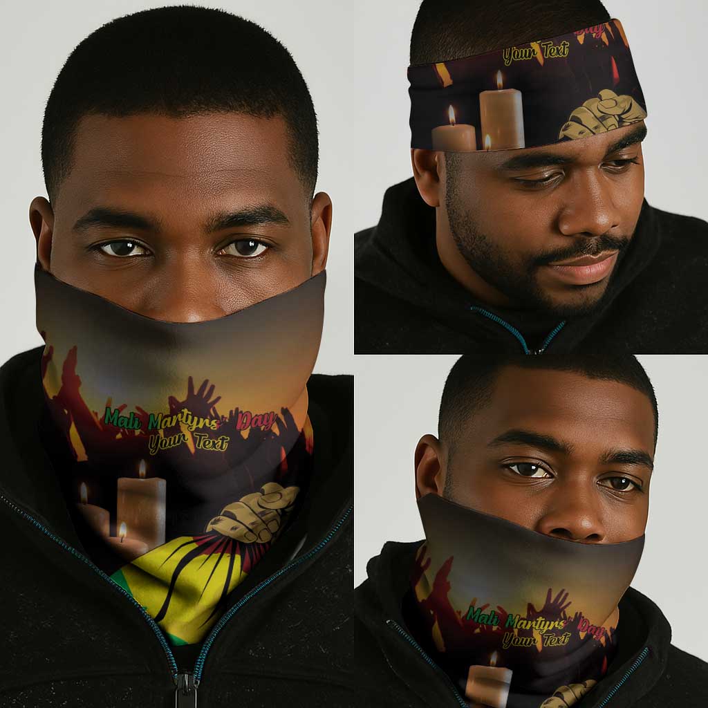 Proud Mali Martyrs Day In Memory Neck Gaiter - African Pride