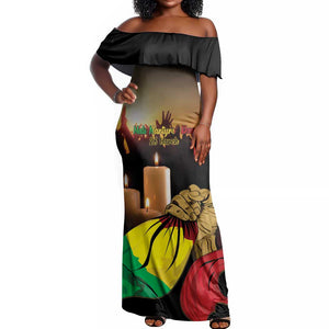 Personalised Proud Mali Martyrs Day In Memory Off Shoulder Maxi Dress