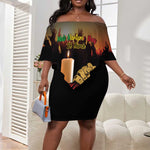 Personalised Proud Mali Martyrs Day In Memory Off Shoulder Short Dress