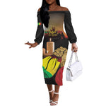Personalised Proud Mali Martyrs Day In Memory Off The Shoulder Long Sleeve Dress