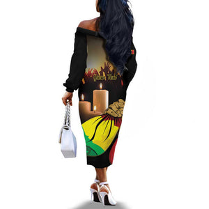 Personalised Proud Mali Martyrs Day In Memory Off The Shoulder Long Sleeve Dress