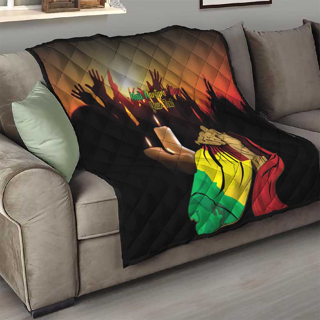 Personalised Proud Mali Martyrs Day In Memory Quilt