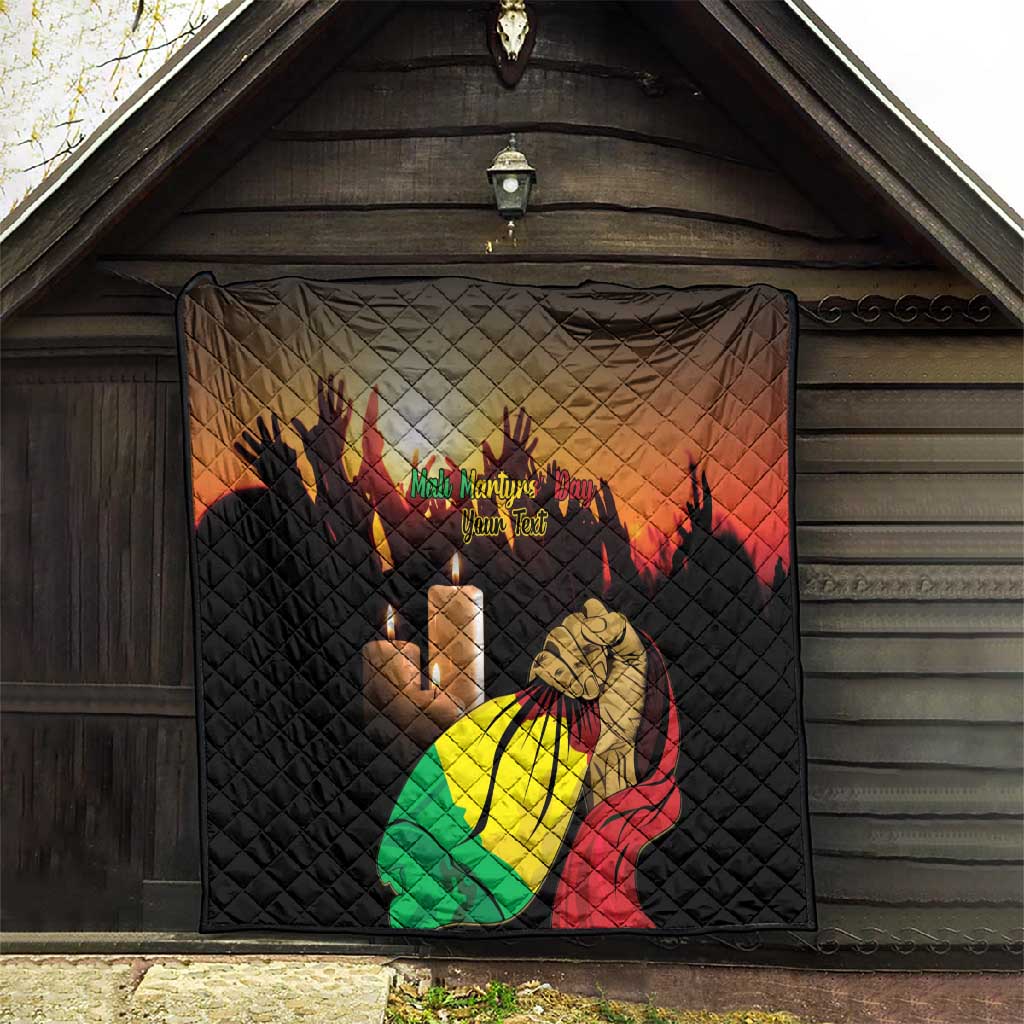Personalised Proud Mali Martyrs Day In Memory Quilt