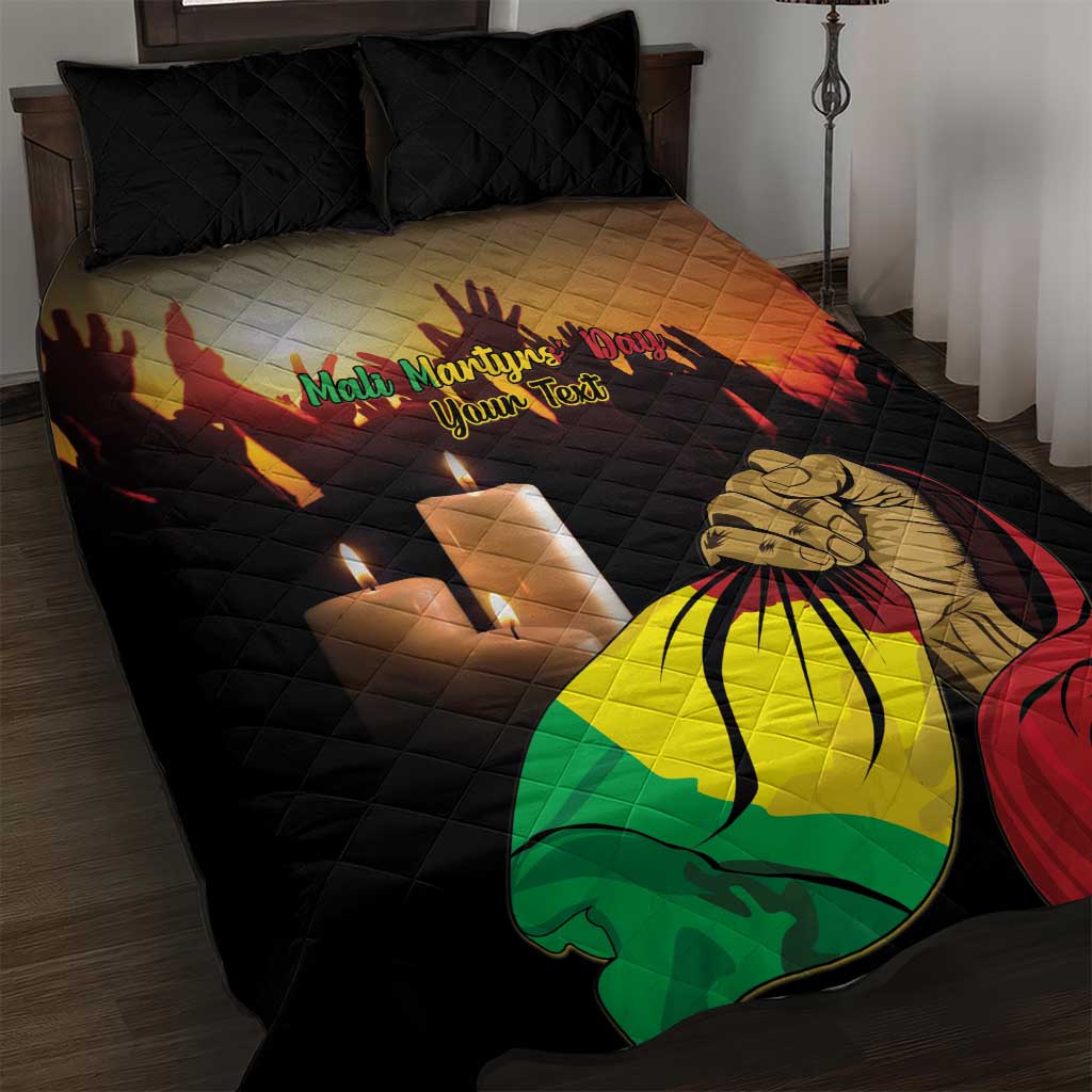 Personalised Proud Mali Martyrs Day In Memory Quilt Bed Set
