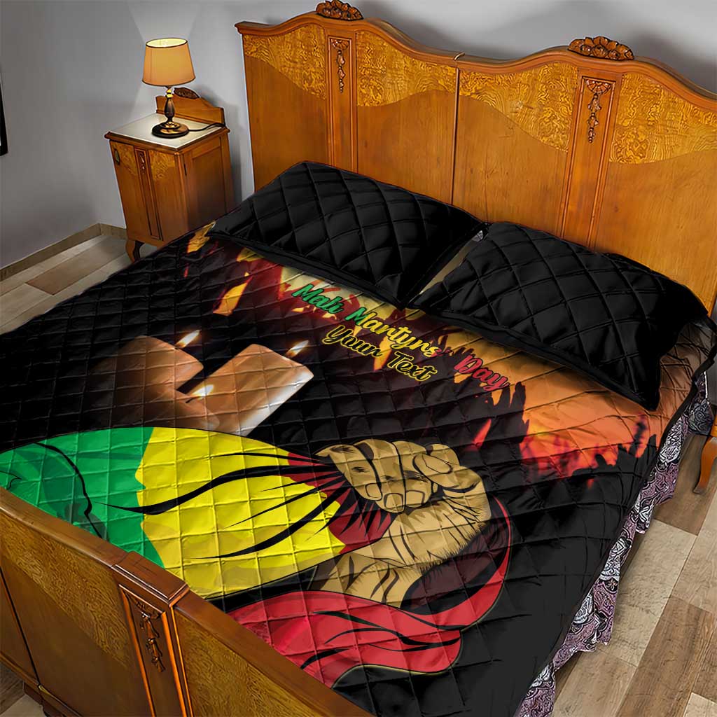 Personalised Proud Mali Martyrs Day In Memory Quilt Bed Set