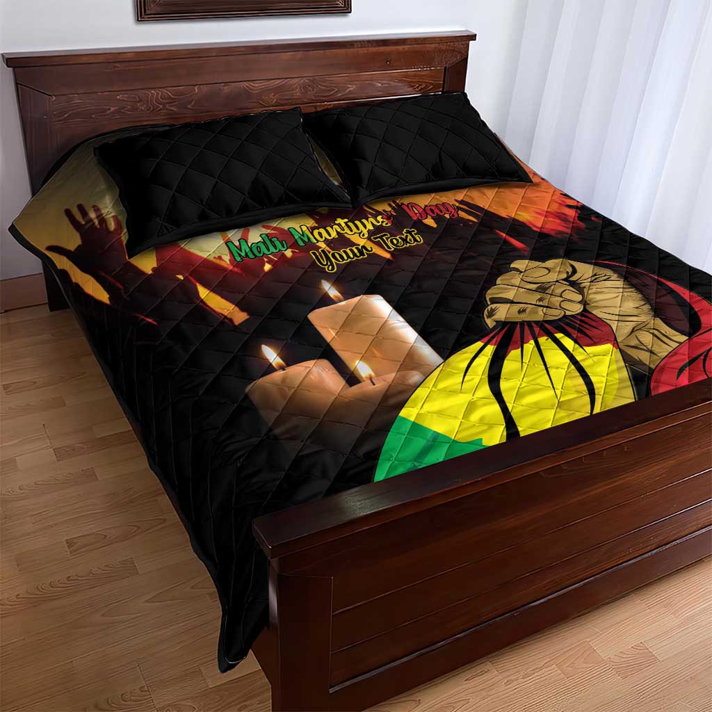 Personalised Proud Mali Martyrs Day In Memory Quilt Bed Set