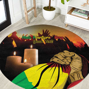Personalised Proud Mali Martyrs Day In Memory Round Carpet