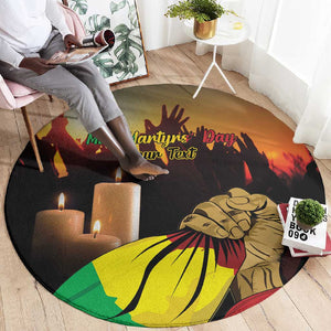 Personalised Proud Mali Martyrs Day In Memory Round Carpet