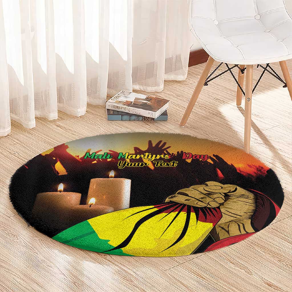 Personalised Proud Mali Martyrs Day In Memory Round Carpet