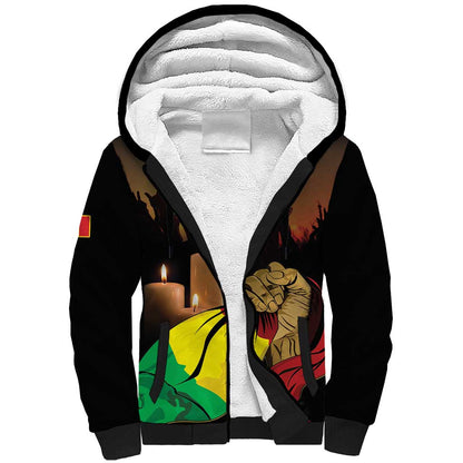 Personalised Proud Mali Martyrs Day In Memory Sherpa Hoodie