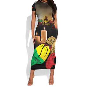 Personalised Proud Mali Martyrs Day In Memory Short Sleeve Bodycon Dress LT15