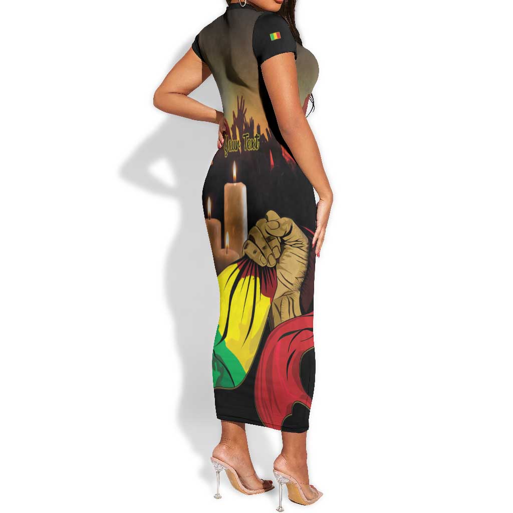 Personalised Proud Mali Martyrs Day In Memory Short Sleeve Bodycon Dress LT15