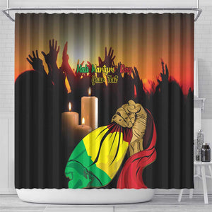 Personalised Proud Mali Martyrs Day In Memory Shower Curtain