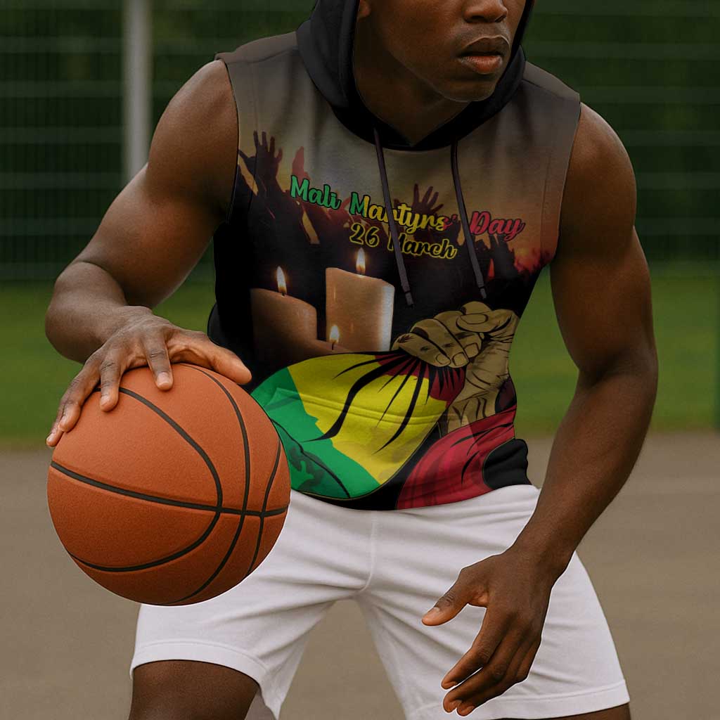 Personalised Proud Mali Martyrs Day In Memory Sleeveless Hoodie - African Pride