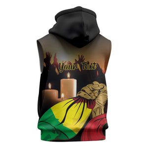 Personalised Proud Mali Martyrs Day In Memory Sleeveless Zip Hoodie - African Pride